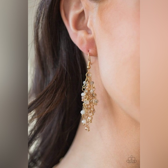 Gold Twinkle & Twilight Necklace & Earring Combo - Picture 4 of 7